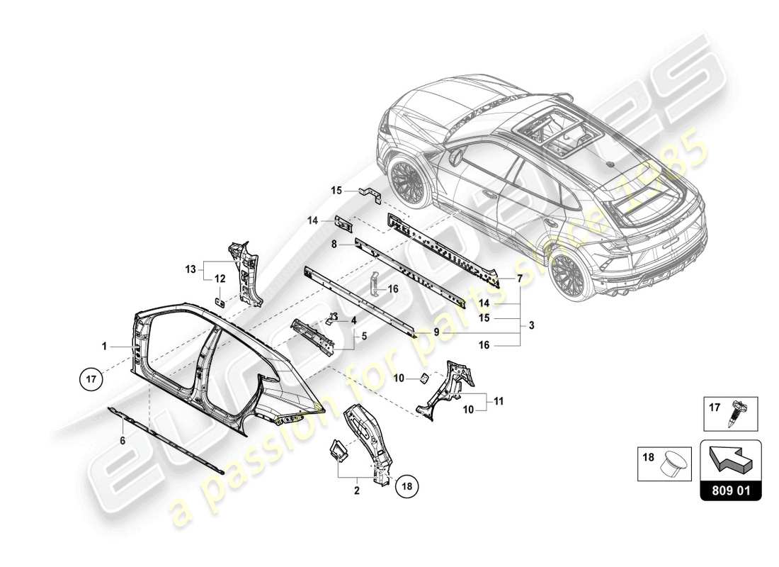 teilediagramm mit der teilenummer 8v0809237