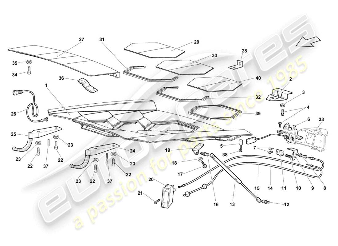 teilediagramm mit der teilenummer 429827632c