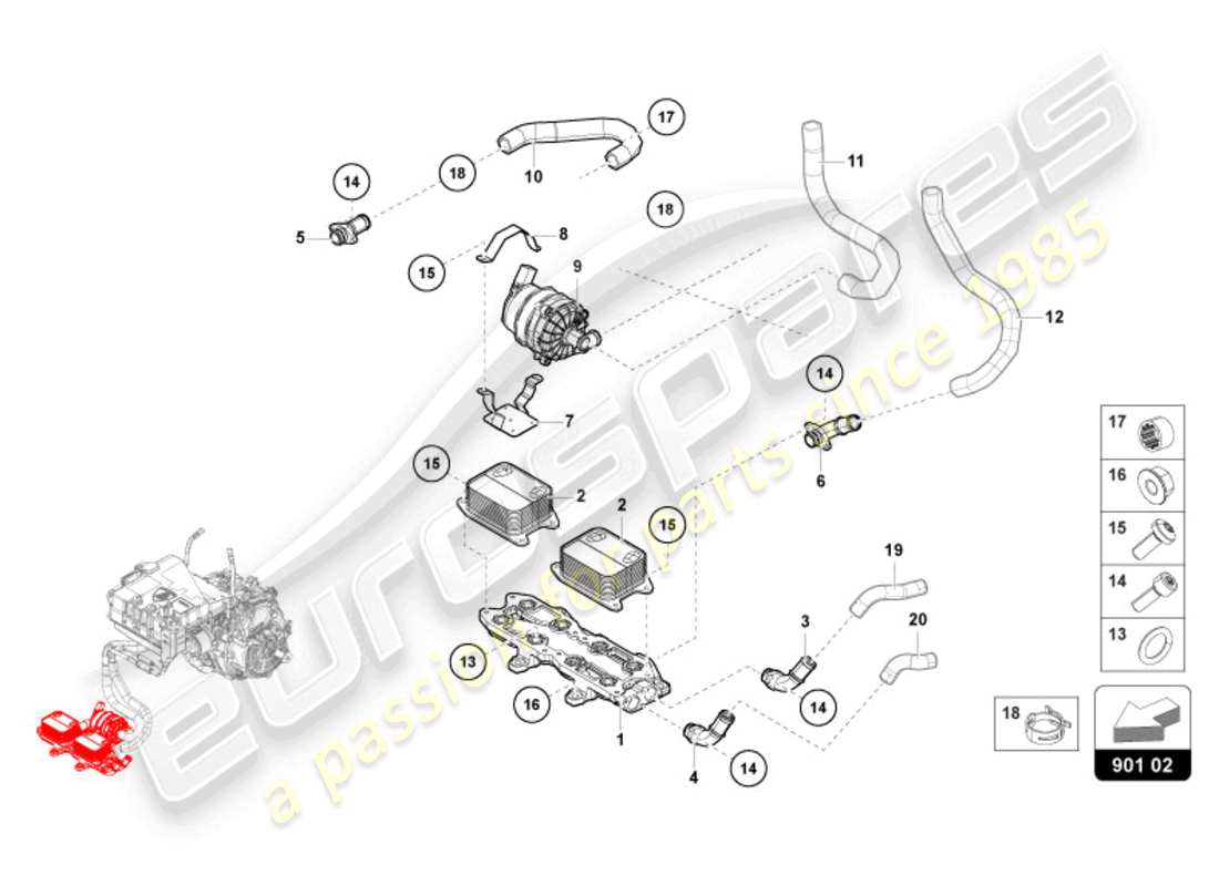 teilediagramm mit der teilenummer 0eq965587b