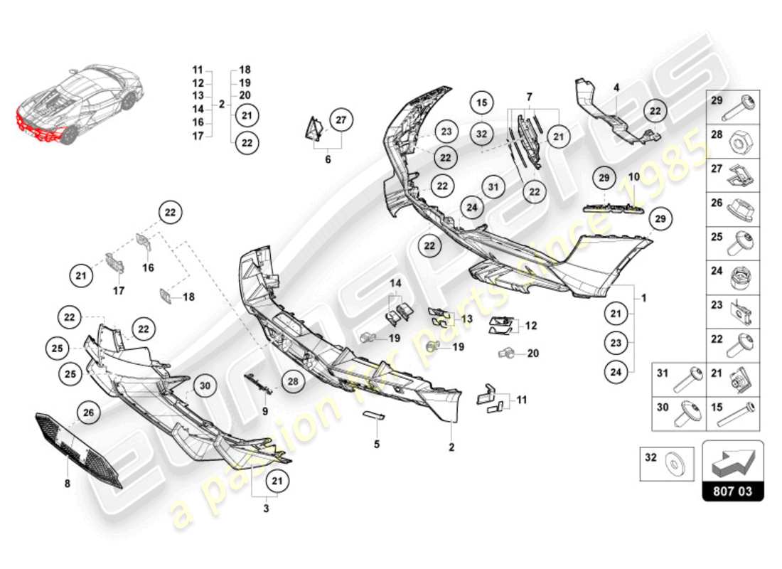 teilediagramm mit der teilenummer n91074201