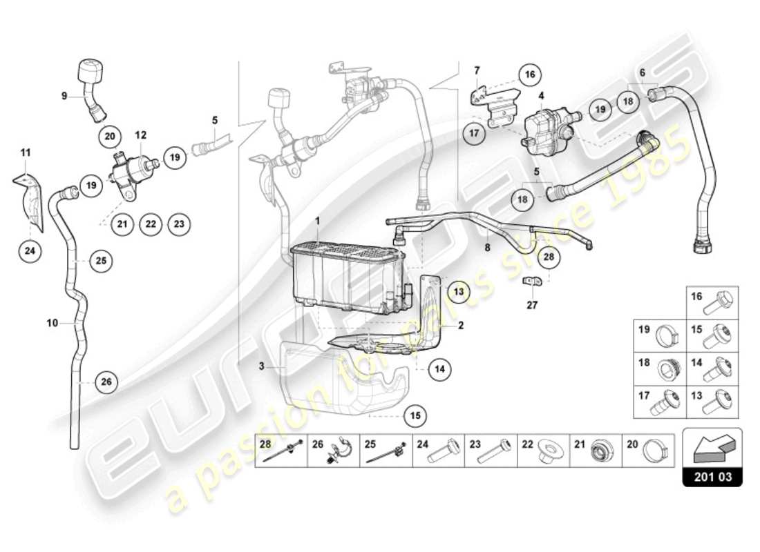 teilediagramm mit der teilenummer 4n0201801d