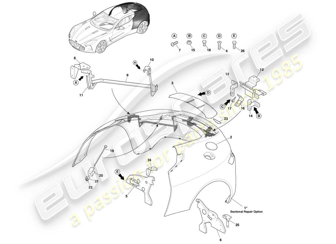 teilediagramm mit der teilenummer dbya02014-f