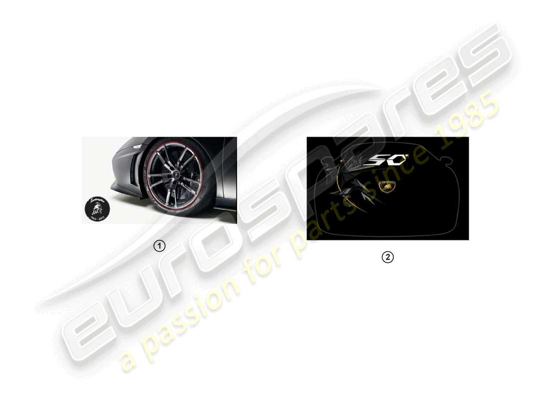 eine teilezeichnung aus dem lamborghini lp570-4 sl (accessories) teilekatalog