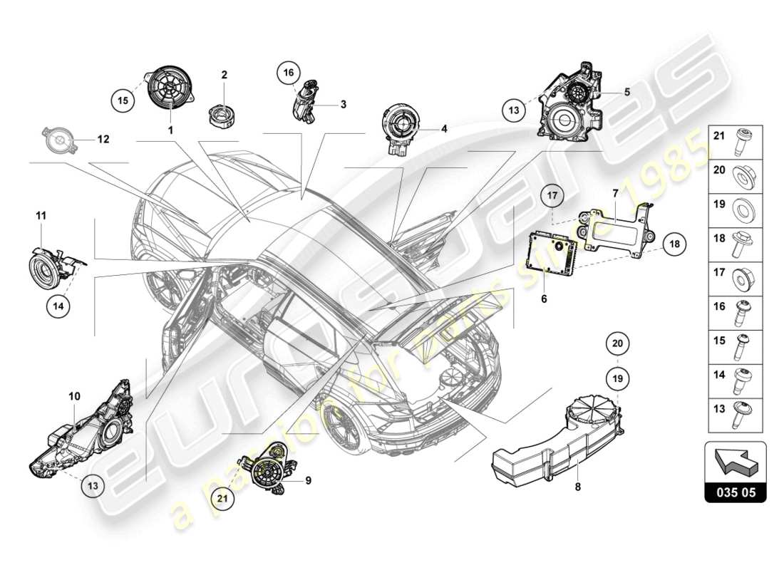 teilediagramm mit der teilenummer 4n0035466c