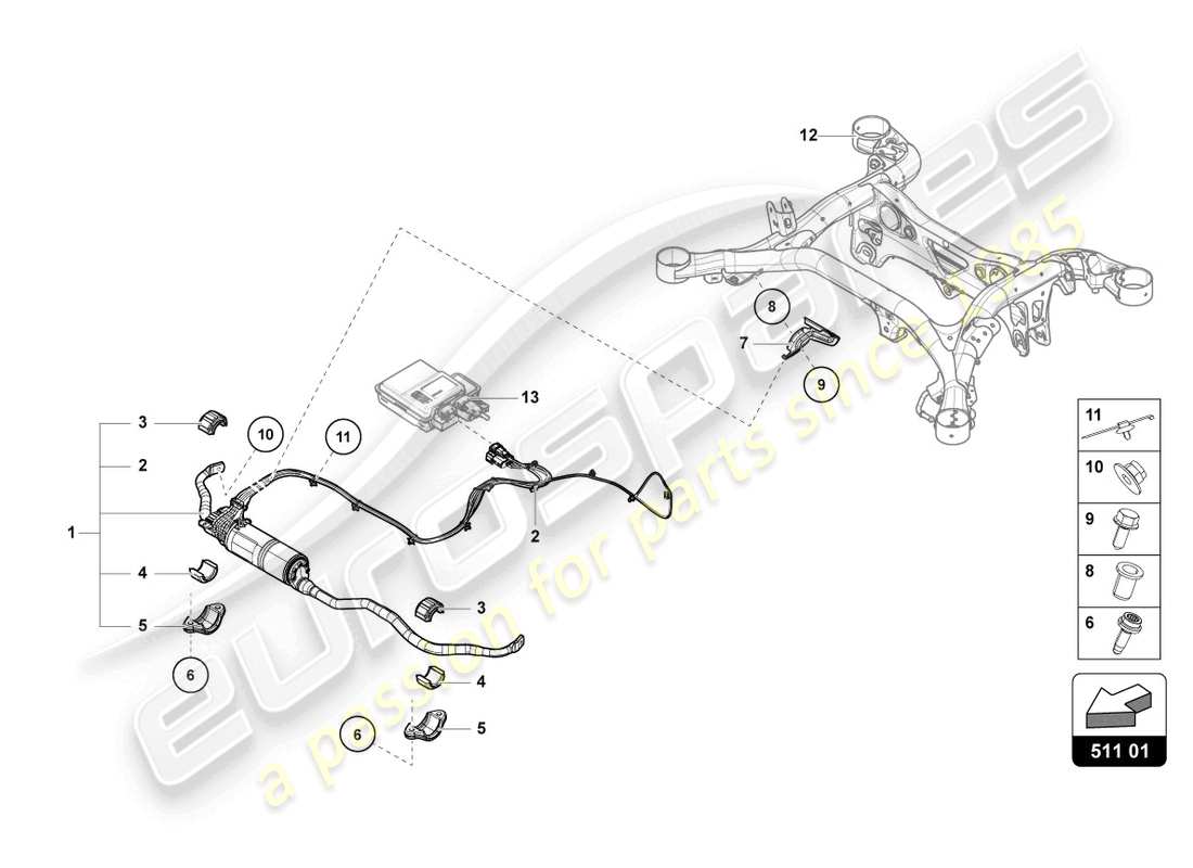 teilediagramm mit der teilenummer 4m0501142e