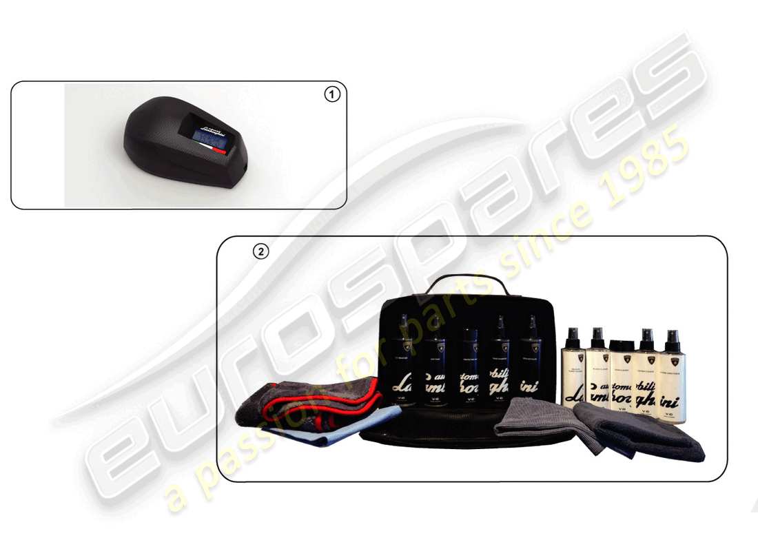 eine teilezeichnung aus dem lamborghini lp560-4 coupe fl ii (accessories) teilekatalog