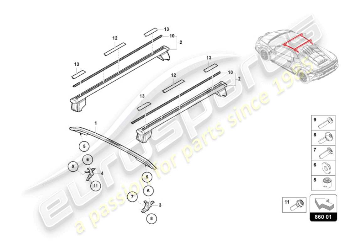 teilediagramm mit der teilenummer n90570801