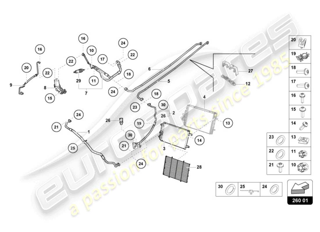 teilediagramm mit der teilenummer 8a0260749ak