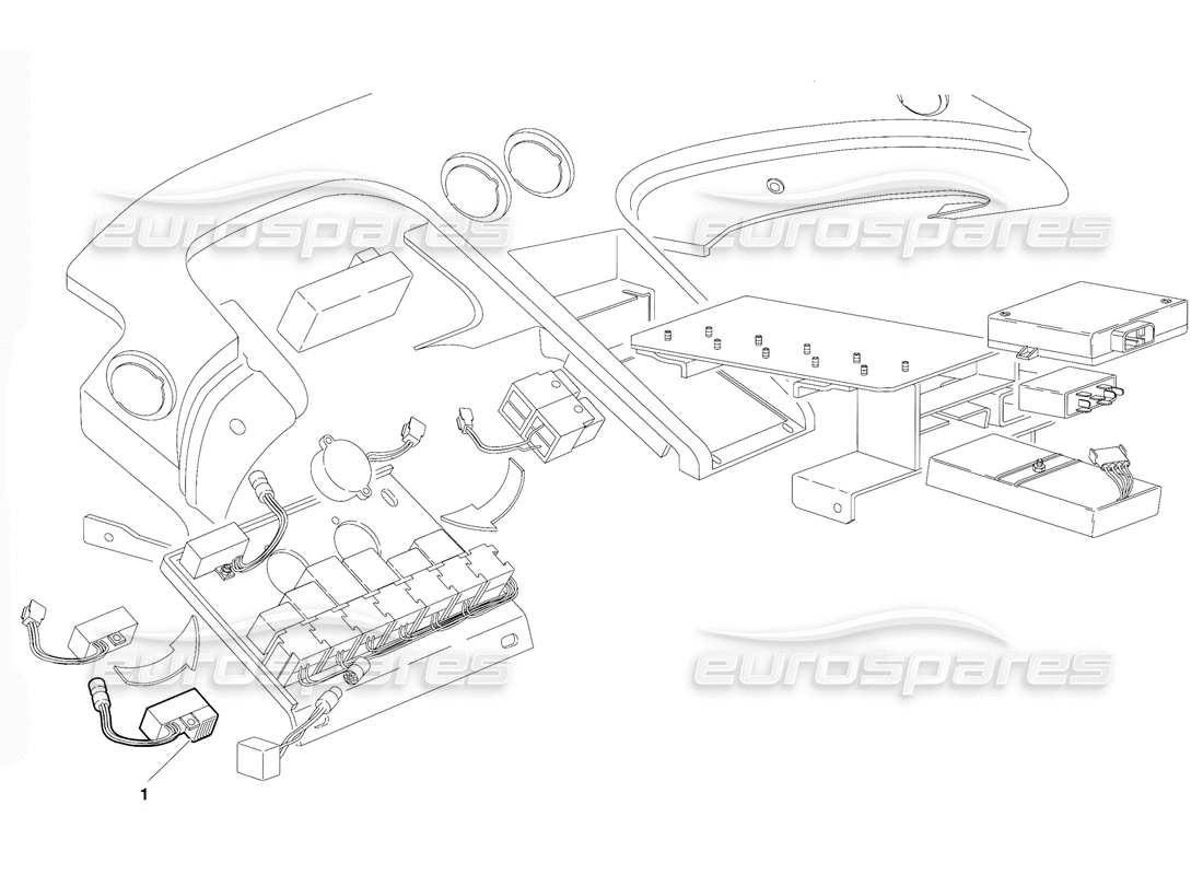 lamborghini diablo (1991) elektrisches system (gültig für die version saudi-arabien – oktober 1991) teilediagramm