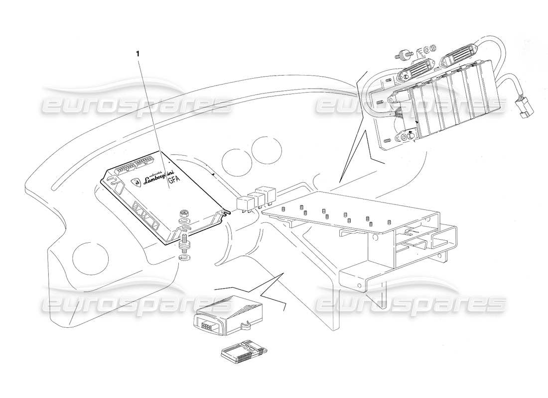 lamborghini diablo sv (1997) elektrisches system (gültig für saudi-arabien – märz 1997) teilediagramm