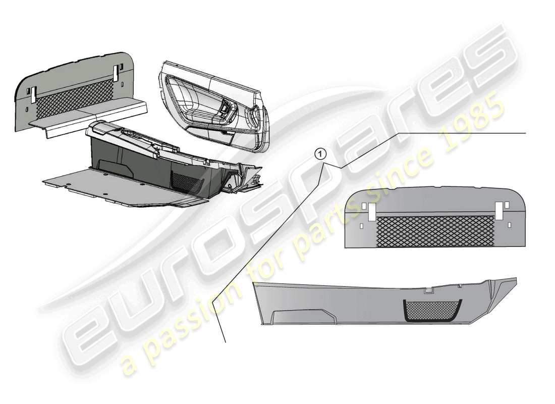 lamborghini superleggera (accessories) nachrüstsatz ersatzteildiagramm