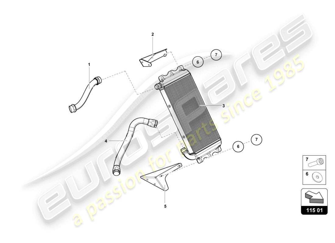 lamborghini super trofeo evo 2 (2022) getriebeölsystem - ersatzteildiagramm