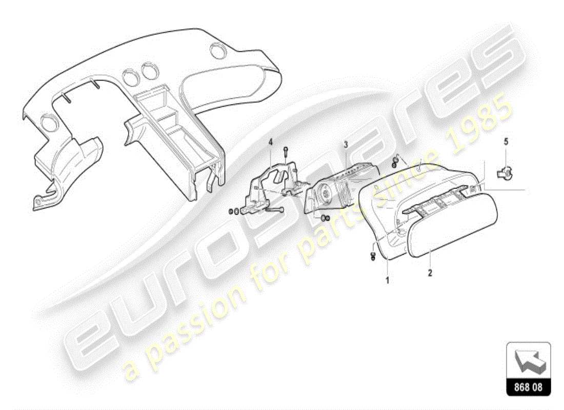 lamborghini diablo vt (1999) innendekor teilediagramm