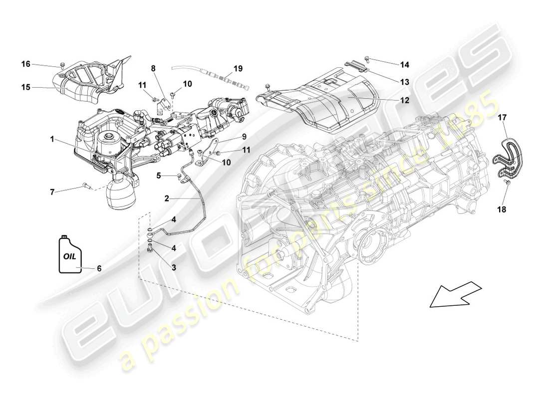 lamborghini blancpain sts (2013) gangwahlschalter ersatzteildiagramm