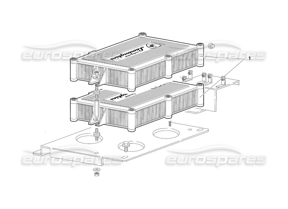 lamborghini diablo sv (1997) elektronische einspritzeinheiten (gültig für kanada – märz 1997) teilediagramm