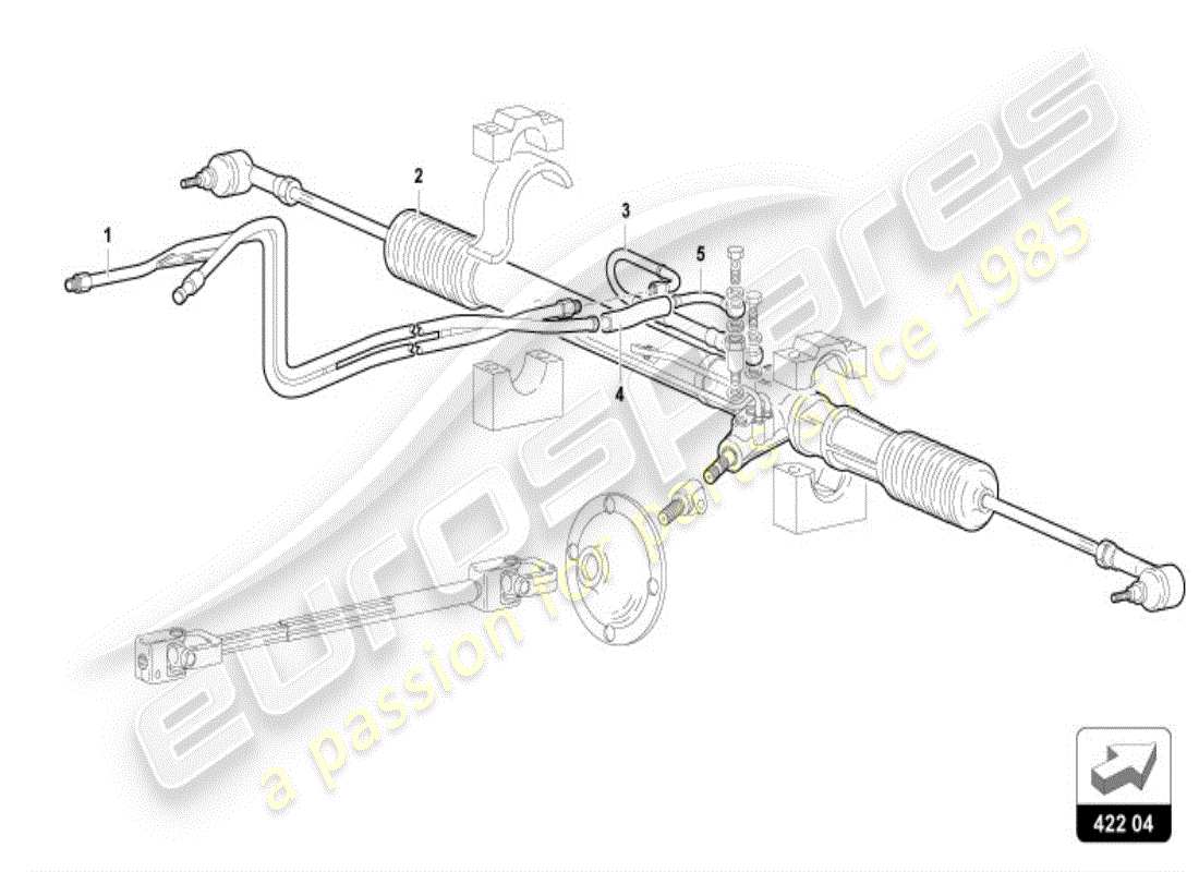 lamborghini diablo vt (1995) lenkstange - ersatzteildiagramm