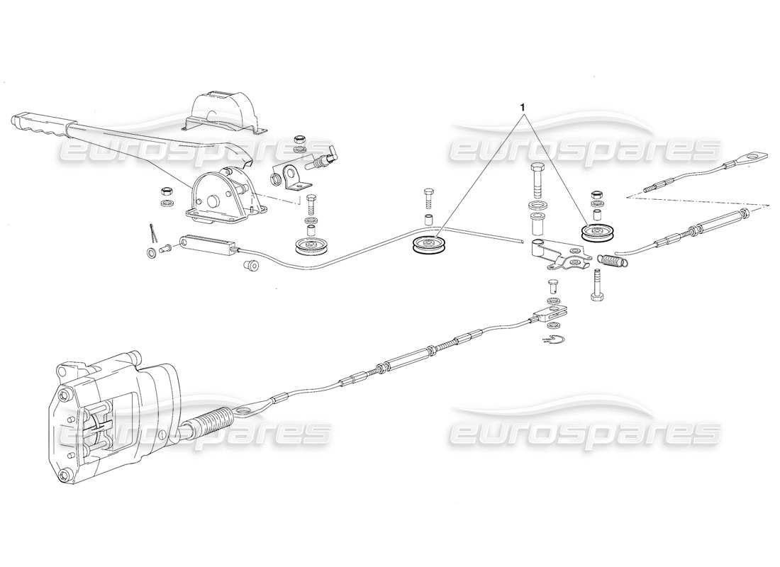 lamborghini diablo (1991) handbremse (gültig für die schweiz-version - oktober 1991) teilediagramm