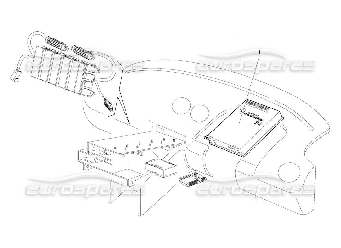 lamborghini diablo sv (1997) elektrisches system (gültig für südafrika - rh d. - märz 1997) teilediagramm