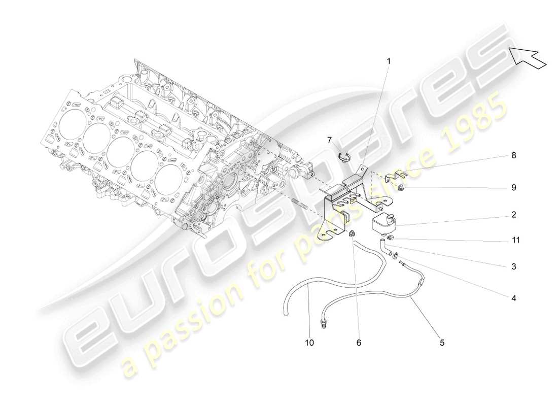 lamborghini gallardo coupe (2006) abgaswarnsensor - ersatzteildiagramm