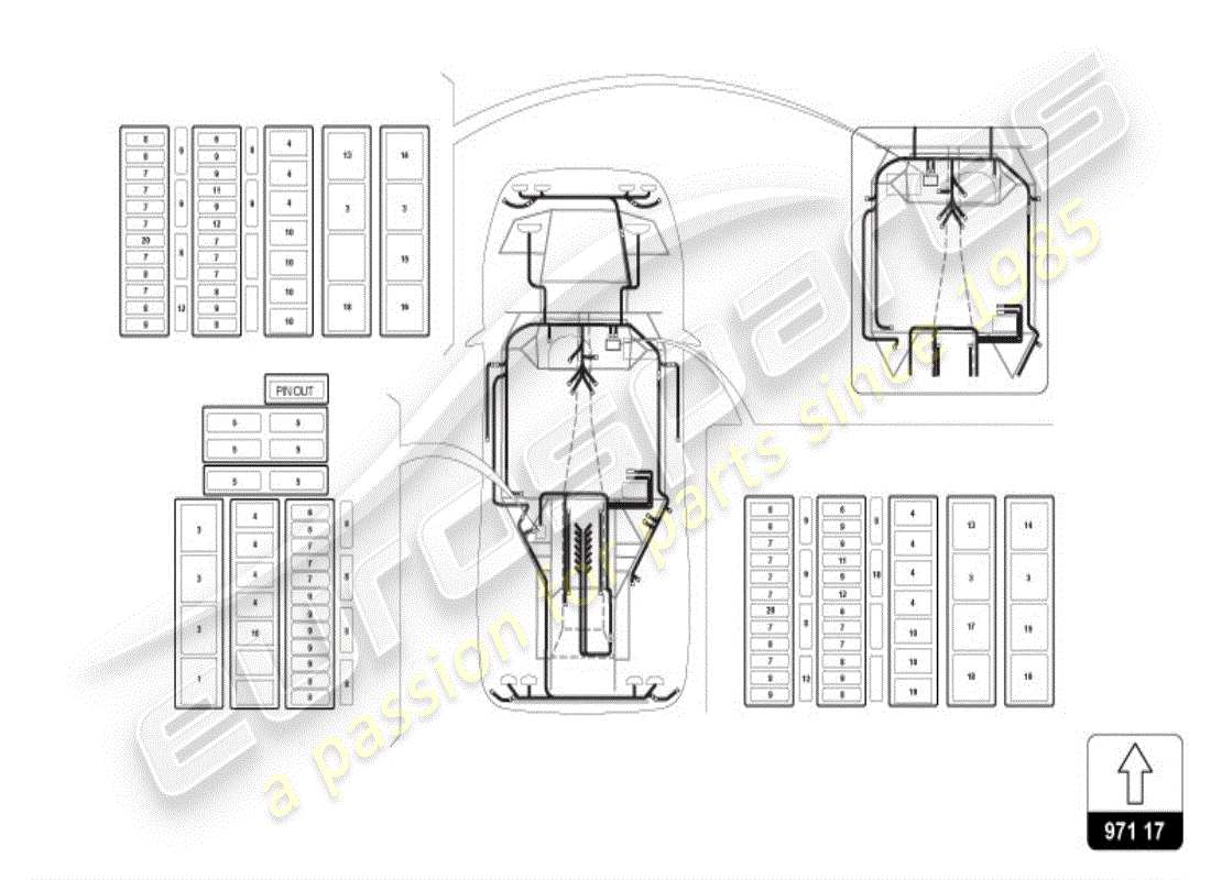lamborghini diablo vt (1998) elektrisches system teilediagramm