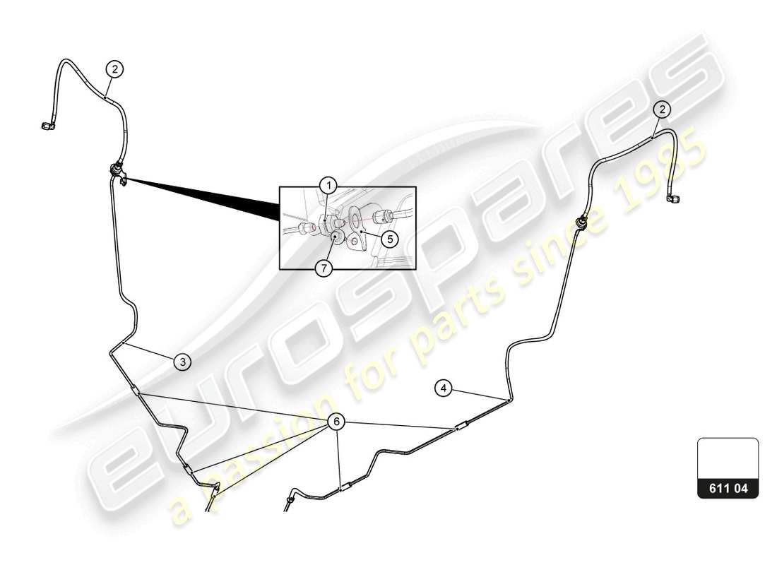 lamborghini super trofeo evo 2 (2022) bremssystem teilediagramm