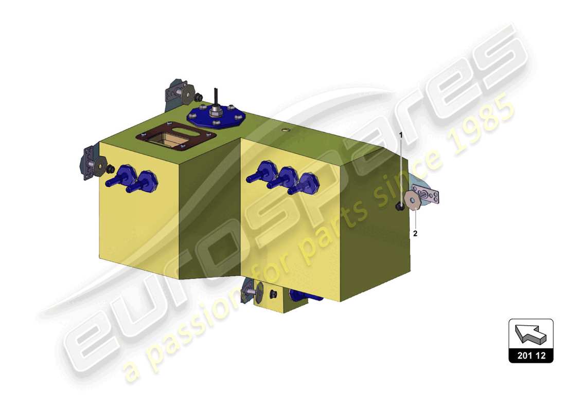 lamborghini super trofeo (2015) kraftstoffsystem teilediagramm