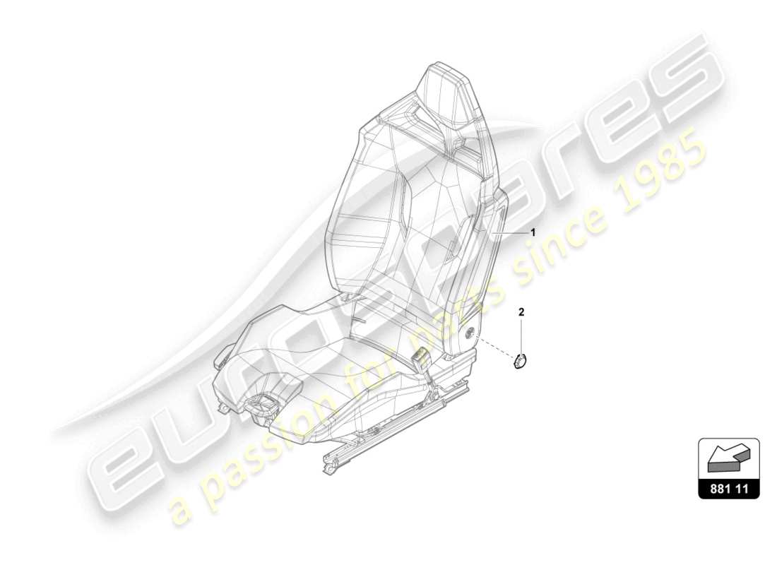 lamborghini evo spyder (2024) reparatursatz für seat ersatzteildiagramm