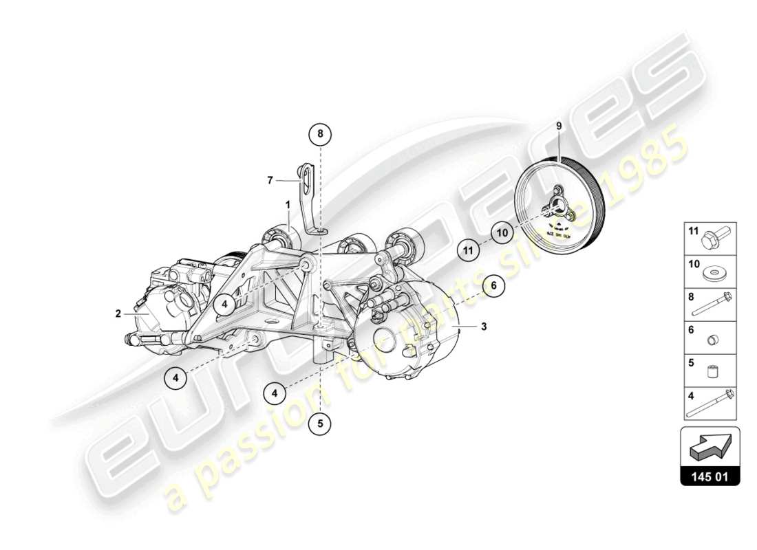 lamborghini sian roadster (2021) keilriemenscheibe ersatzteildiagramm