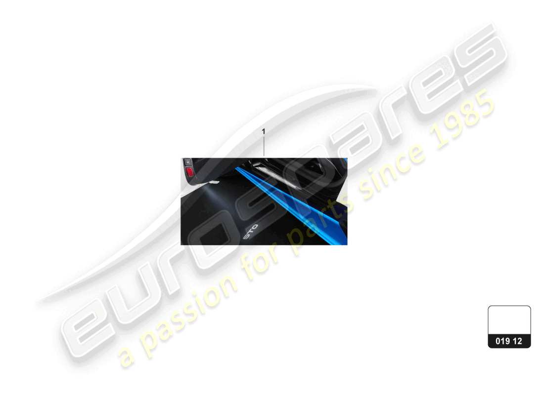 lamborghini huracan sto (accessories) beleuchtungssystem teilediagramm