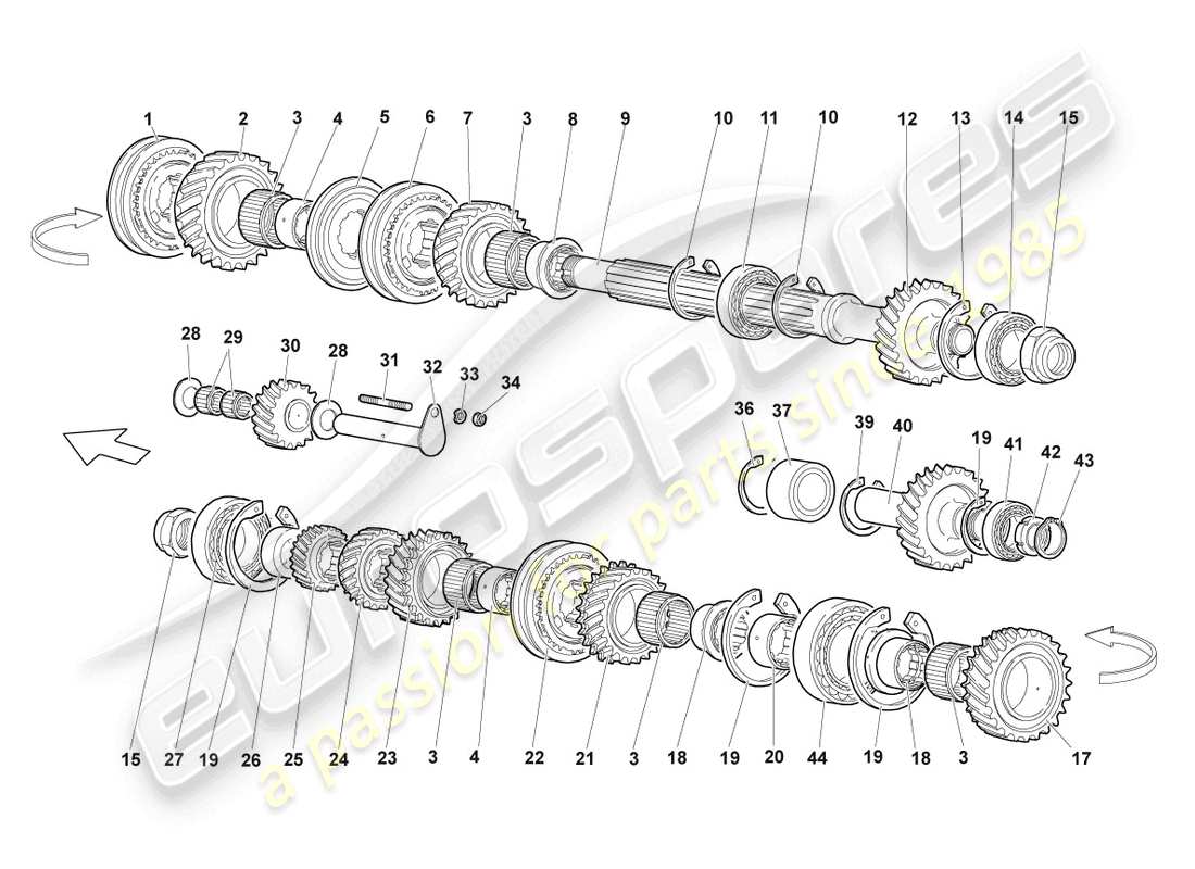 lamborghini lp670-4 sv (2010) abtriebwelle teilediagramm
