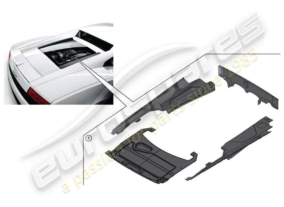 lamborghini lp550-2 coupe (accessories) nachrüstsatz ersatzteildiagramm