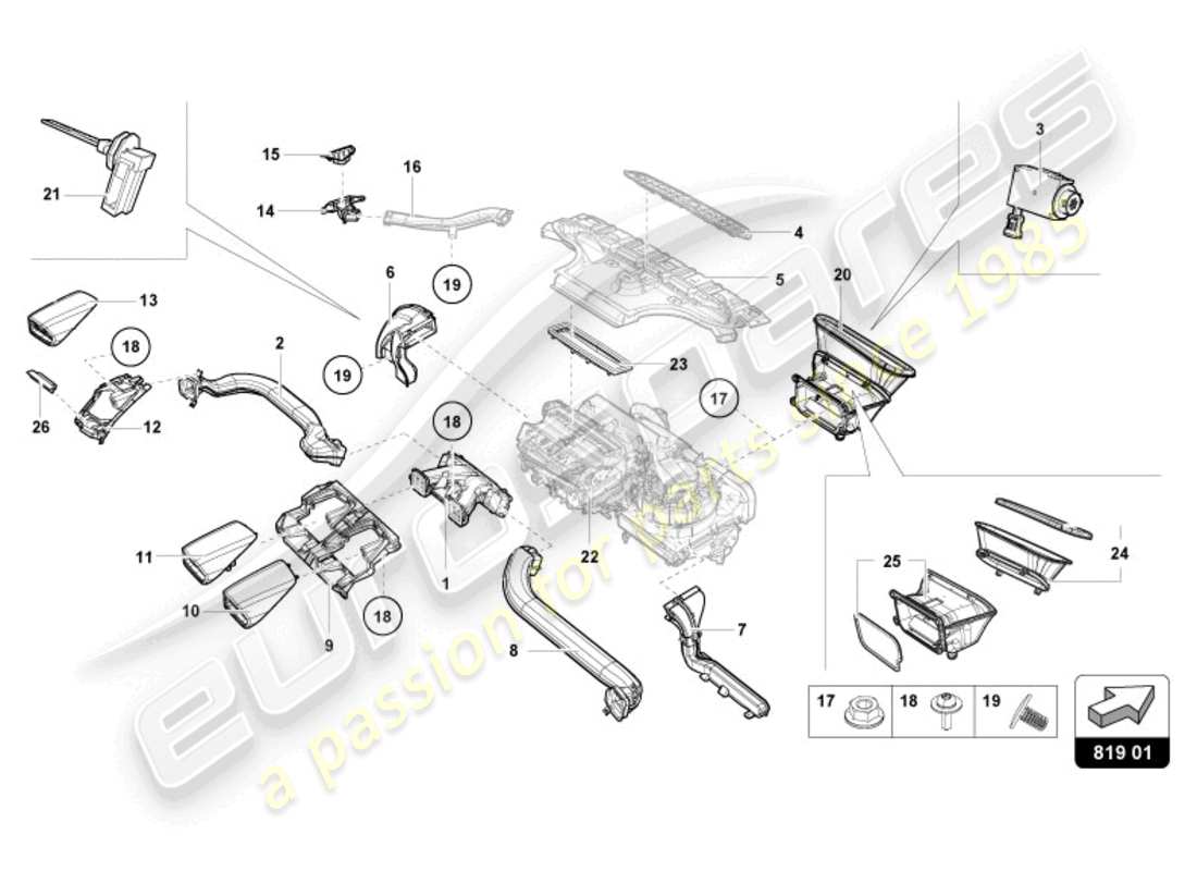 lamborghini 2024 (tecnica) entlüftungsteildiagramm