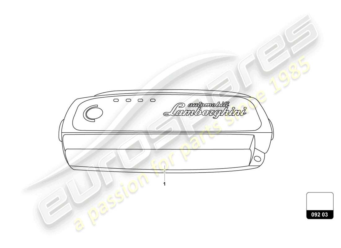 lamborghini urus s (accessories) batterie-ladegerät teilediagramm