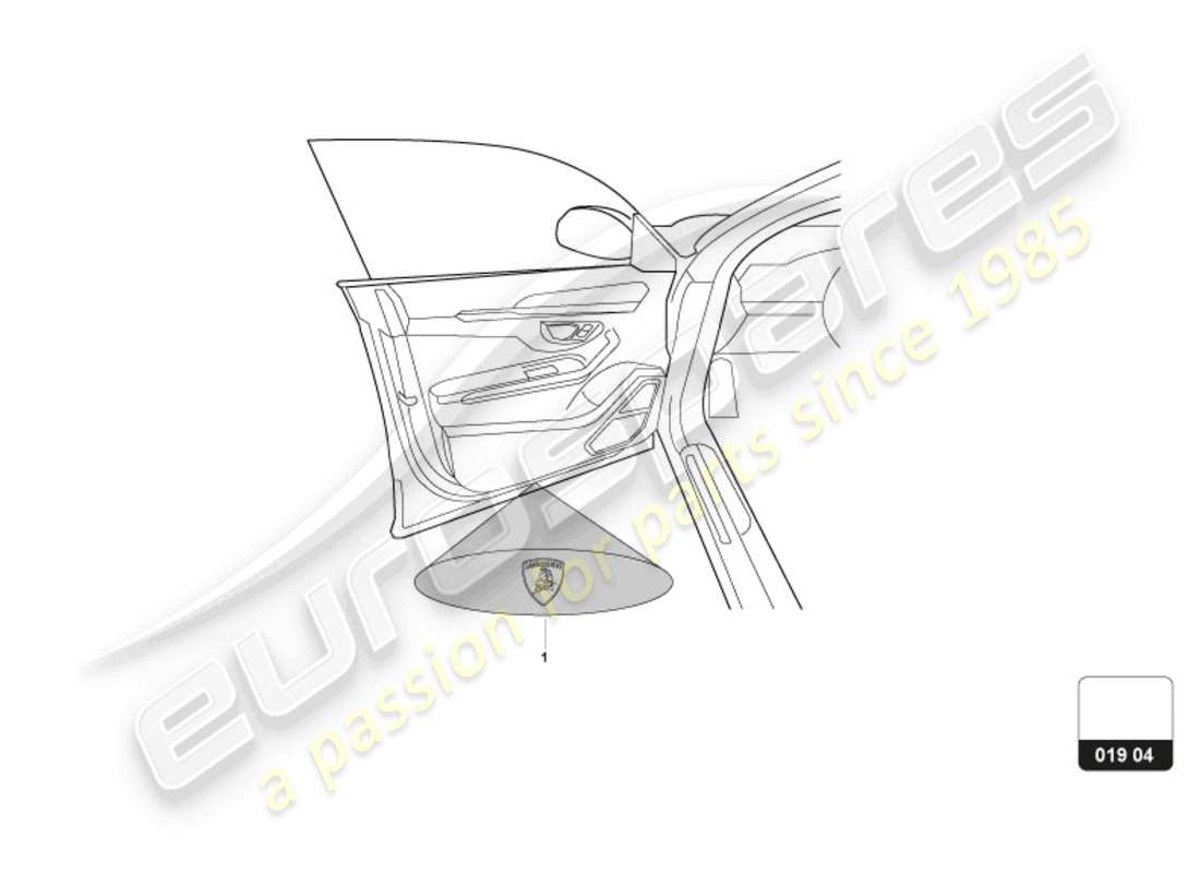 lamborghini huracan sterrato (accessories) beleuchtungssystem teilediagramm