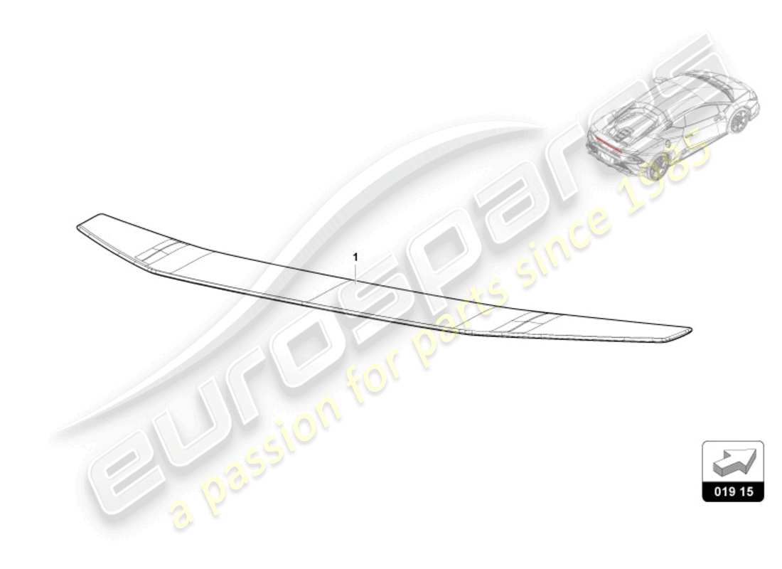 lamborghini accessories (tecnica) spoiler teilediagramm