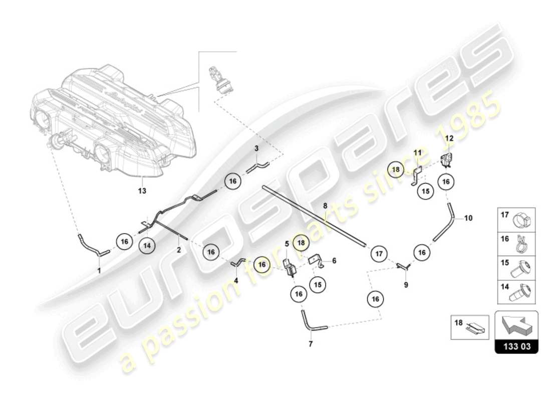 lamborghini revuelto coupe (2024) ansaugkrümmer - teilediagramm