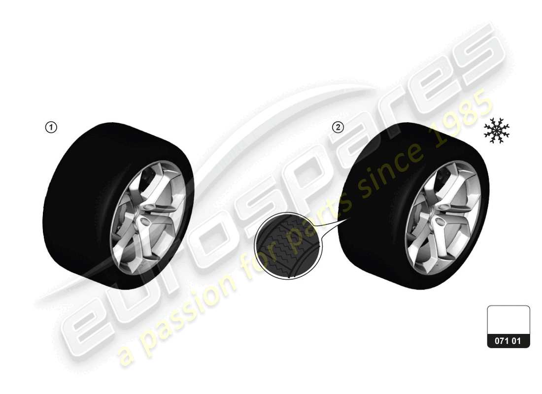 lamborghini huracan sto (accessories) reifen ersatzteildiagramm