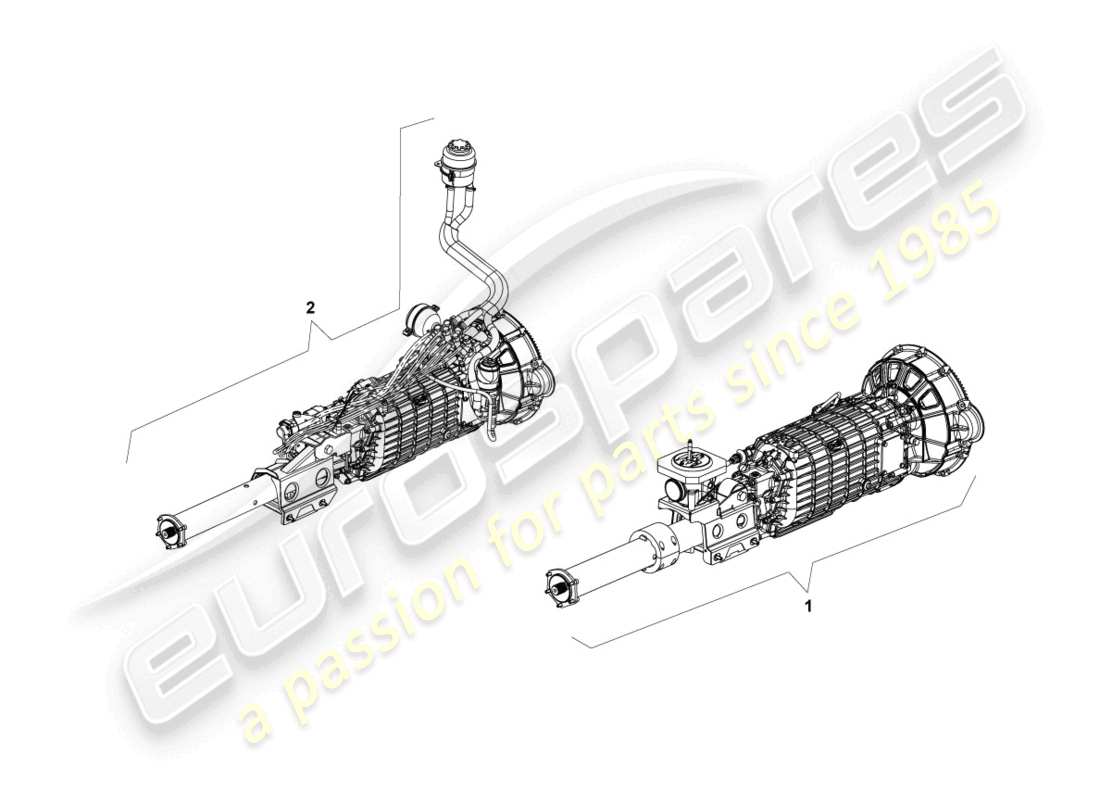 lamborghini lp670-4 sv (2010) getriebe, komplett ersatzteildiagramm
