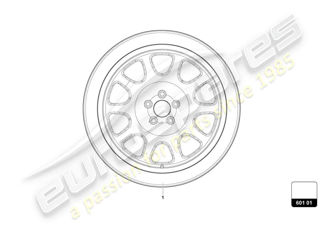 lamborghini urus s (2023) ersatzteildiagramm für reserverad