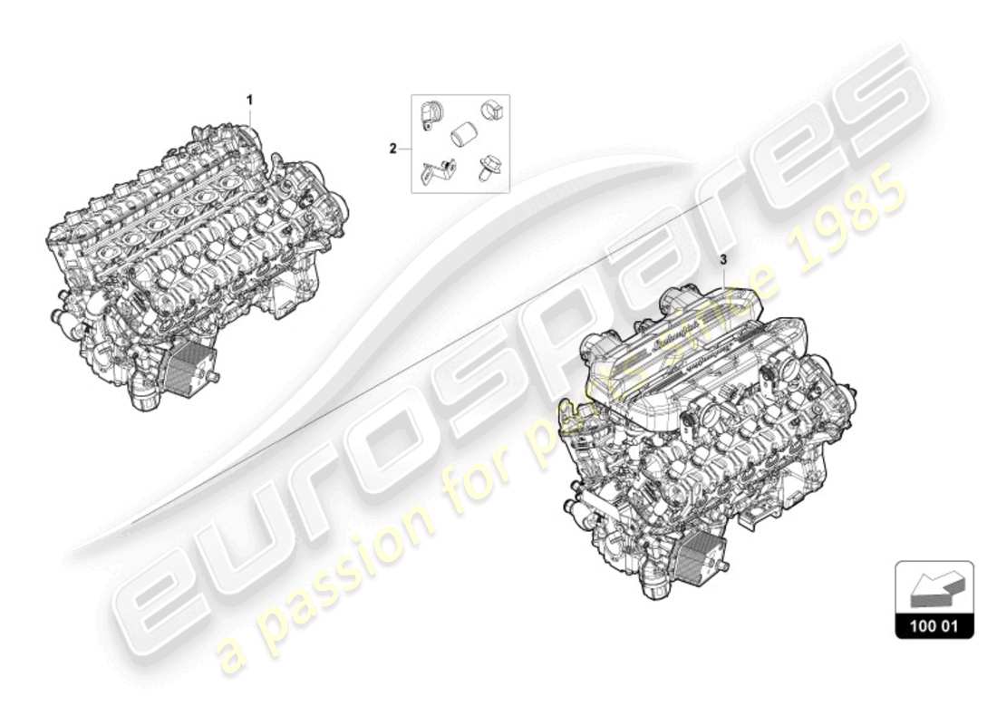 lamborghini revuelto coupe (2024) motor teilediagramm