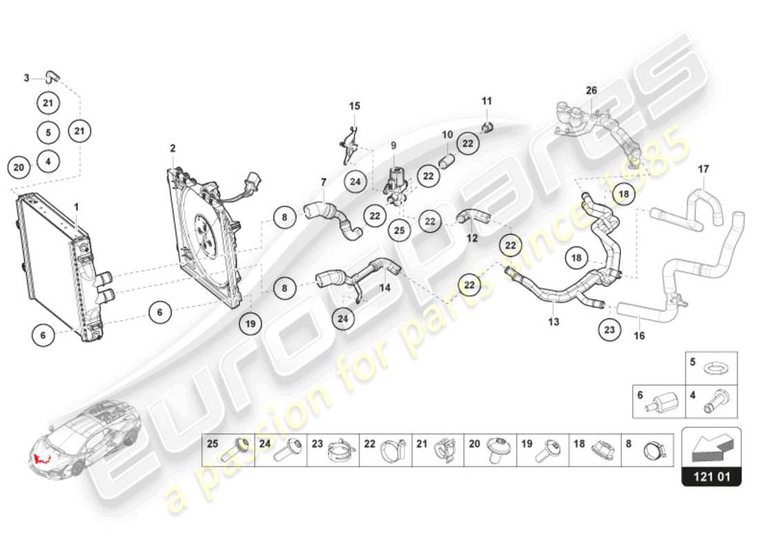 teilediagramm mit der teilenummer 47b121252a