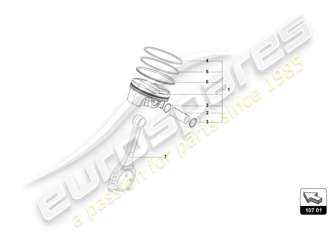 lamborghini ultimae roadster (2022) kolben-teilediagramm