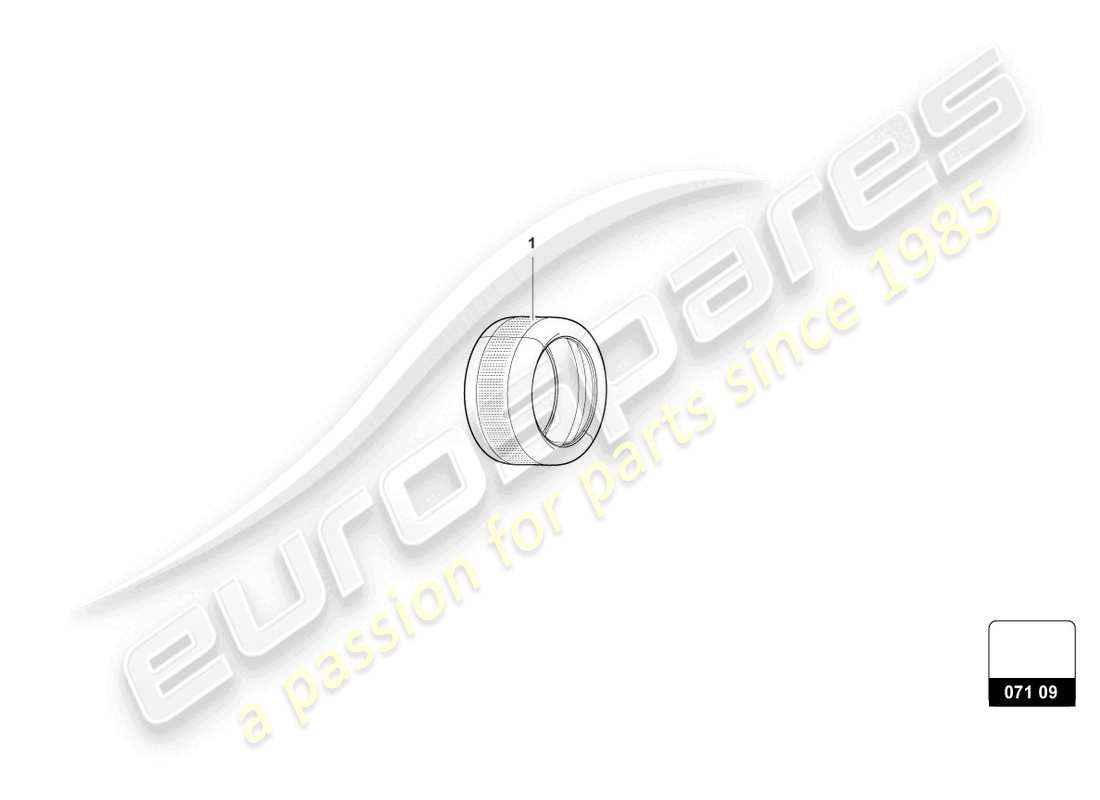 lamborghini urus s (accessories) spikebare reifen ersatzteildiagramm