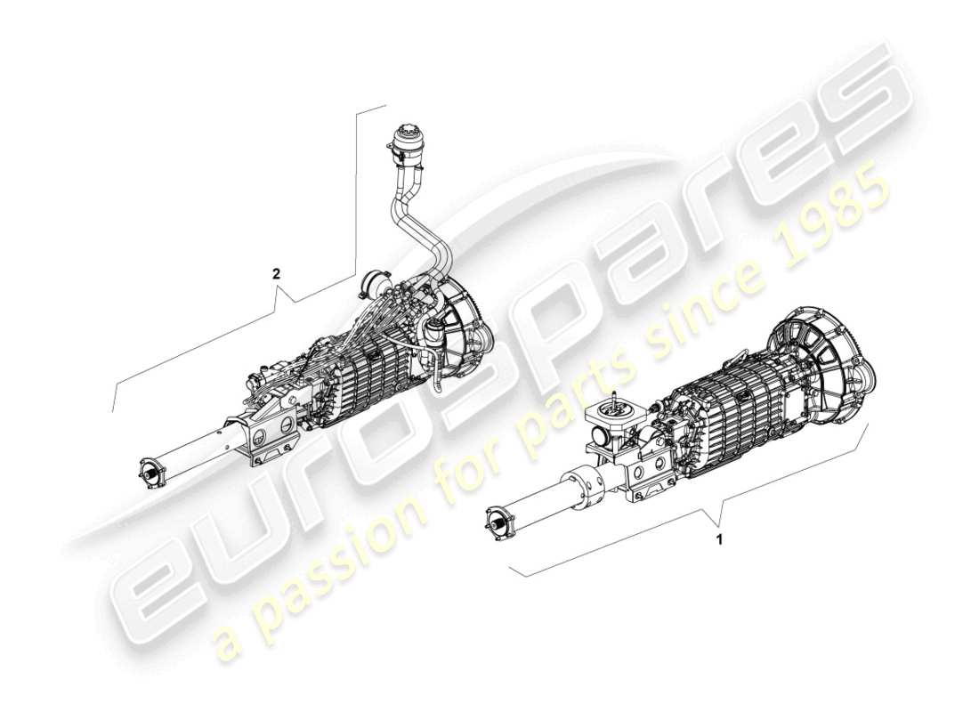 lamborghini reventon roadster getriebe, komplett ersatzteildiagramm