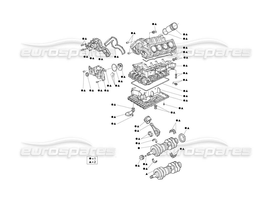 MASERATI QTP V8 EVOLUZIONE TEILDIAGRAMM DES MOTORTEILS maserati qtp v8 evoluzione teildiagramm des motorteils