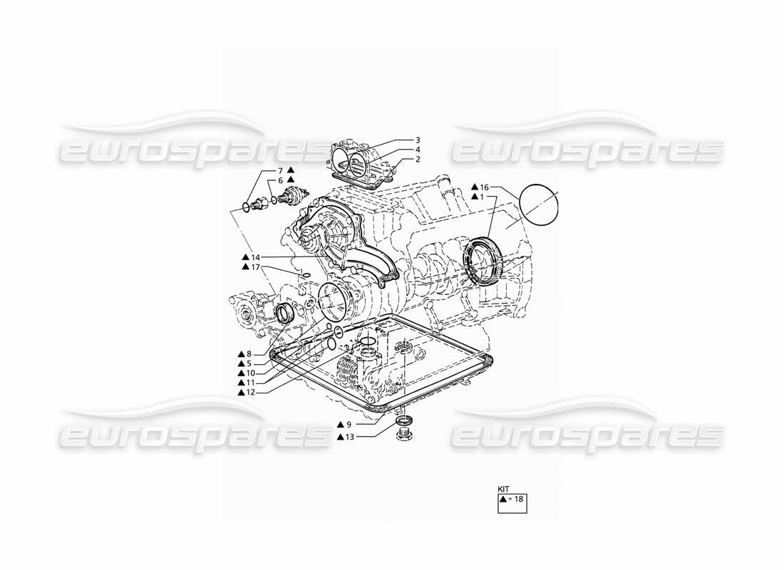maserati ghibli 2.8 gt (variante) dichtungen und öldichtungen für die blocküberholung - teilediagramm