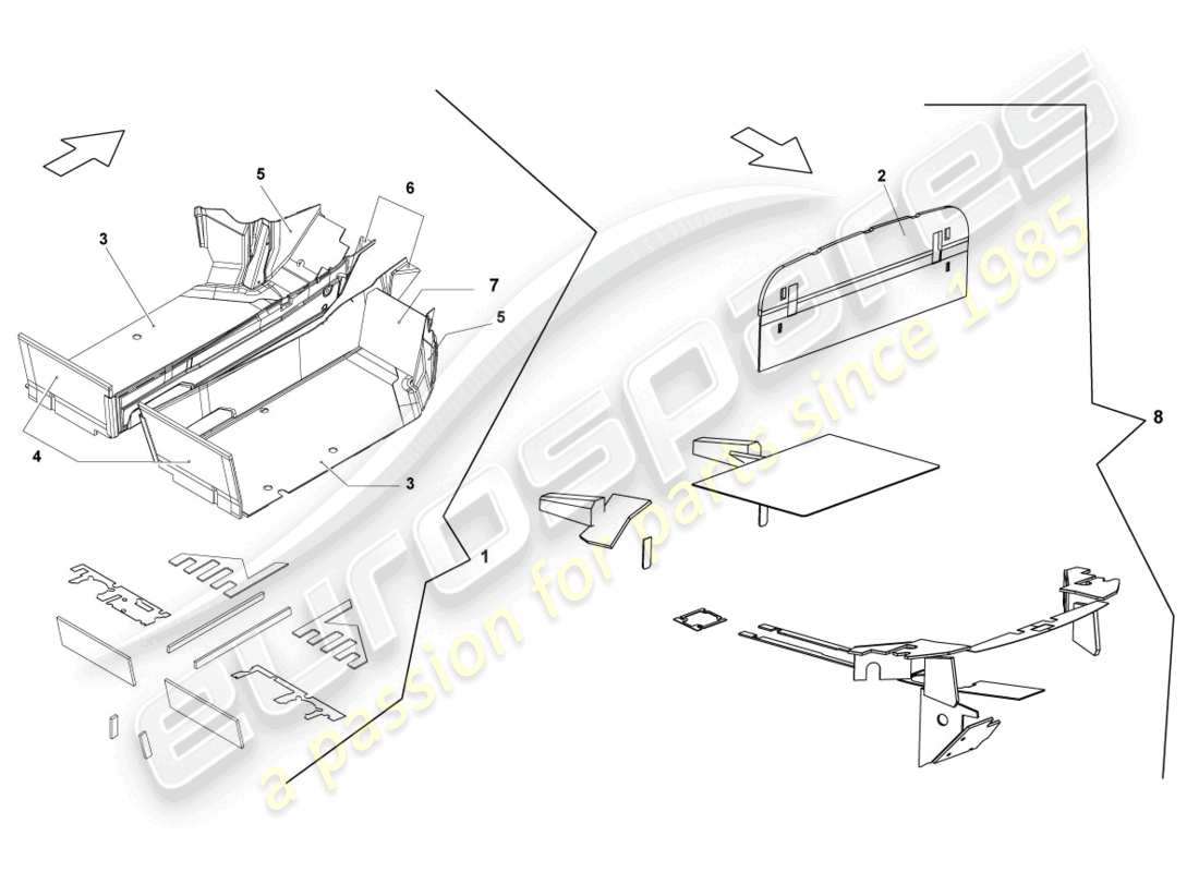 lamborghini lp570-4 sl (2011) bodenbeläge ersatzteildiagramm