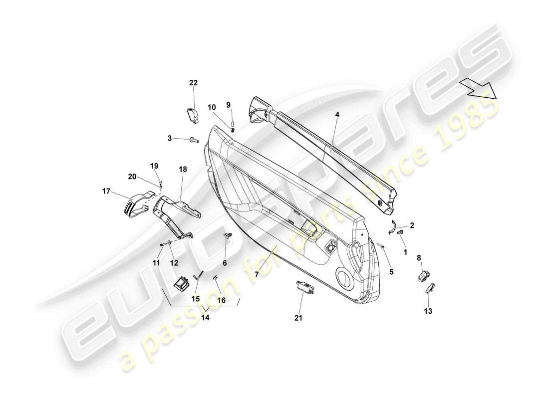 lamborghini lp570-4 spyder performante (2013) türplatte teilediagramm