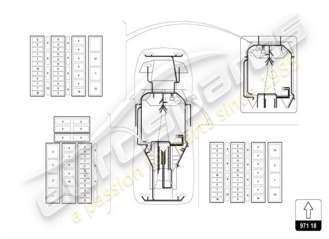 lamborghini diablo vt (1999) teilediagramm des elektrischen systems