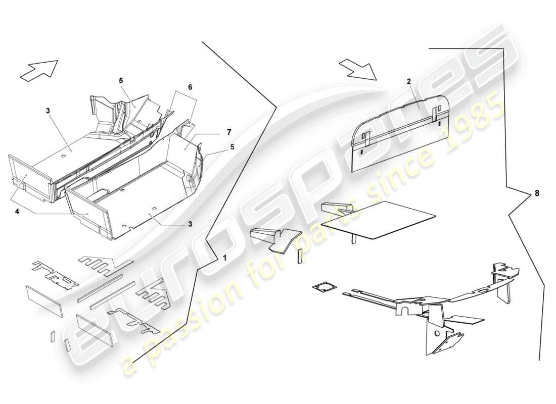 lamborghini lp570-4 sl (2013) bodenbeläge ersatzteildiagramm